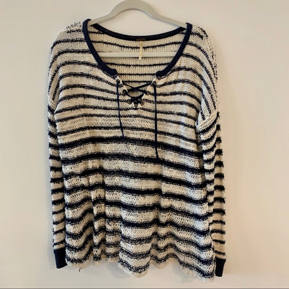 Free People Light Weight Striped Sweater